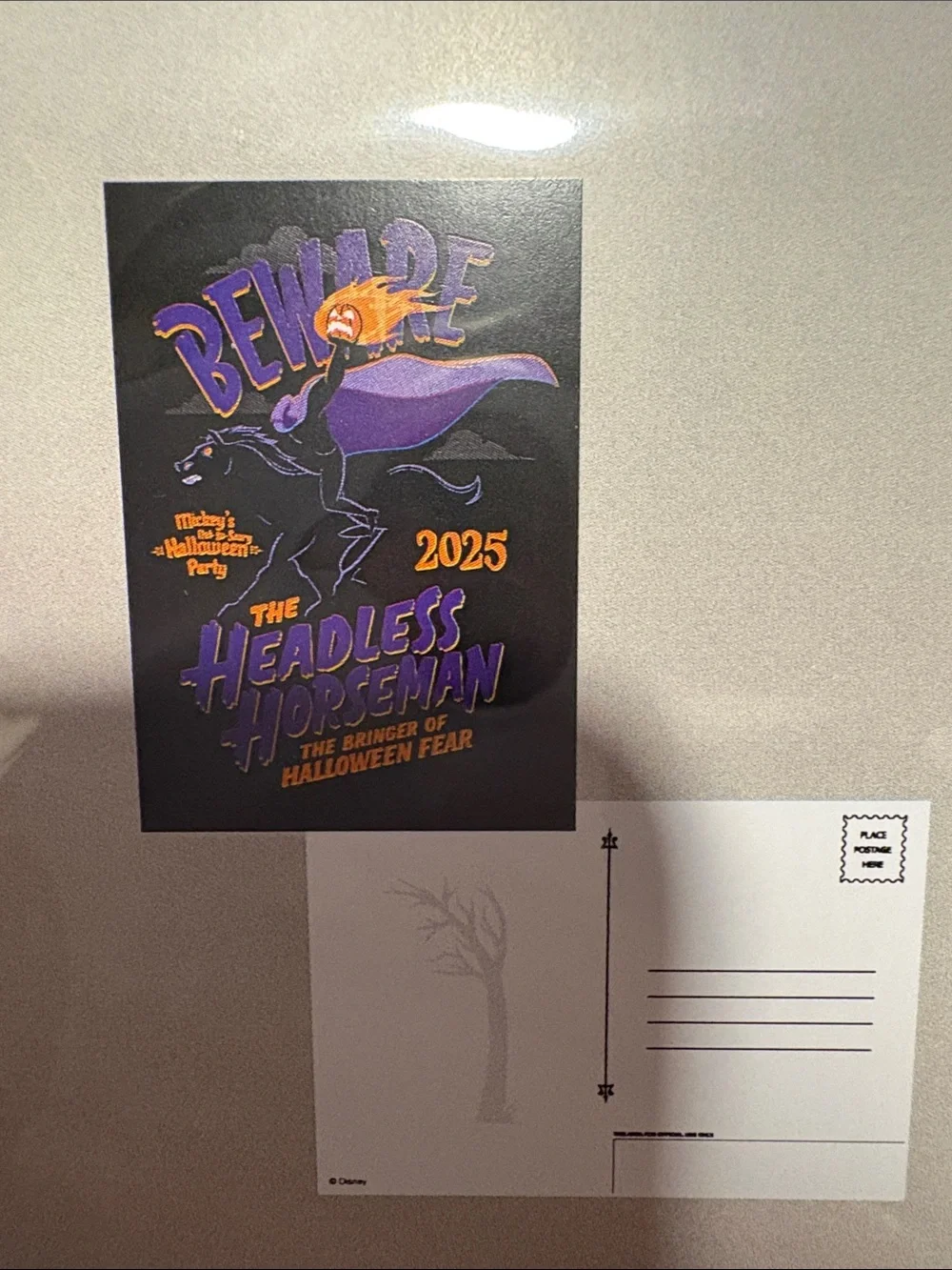 Disney official postcard